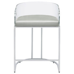 Thermosolis Clear Counter Stool - furniture place usa