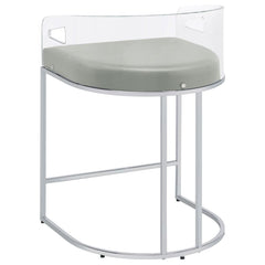 Thermosolis Clear Counter Stool - furniture place usa