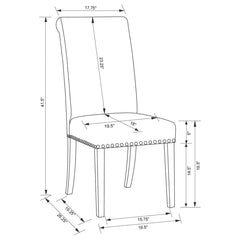 Salem Beige Side Chair - furniture place usa
