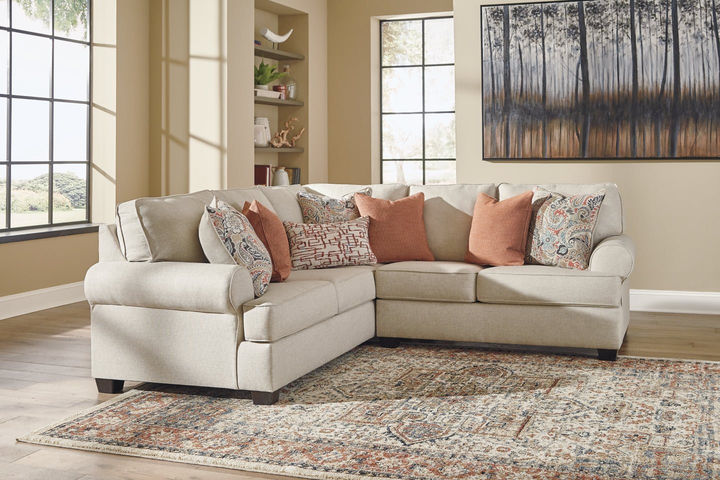 Amici 2-Piece Sectional with Ottoman - PKG000958 - furniture place usa