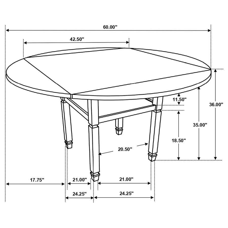 Sarasota Brown Counter Height Dining Table - furniture place usa