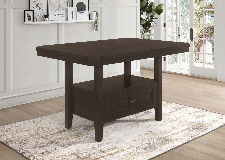 Prentiss Brown Counter Height Dining Table - furniture place usa