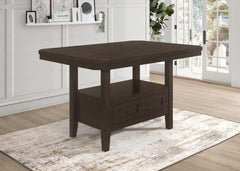 Prentiss Brown Counter Height Dining Table - furniture place usa