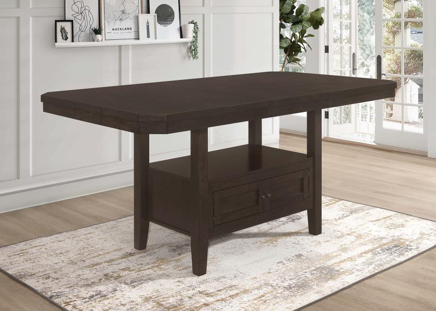 Prentiss Brown Counter Height Dining Table - furniture place usa