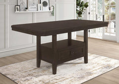 Prentiss Brown Counter Height Dining Table - furniture place usa
