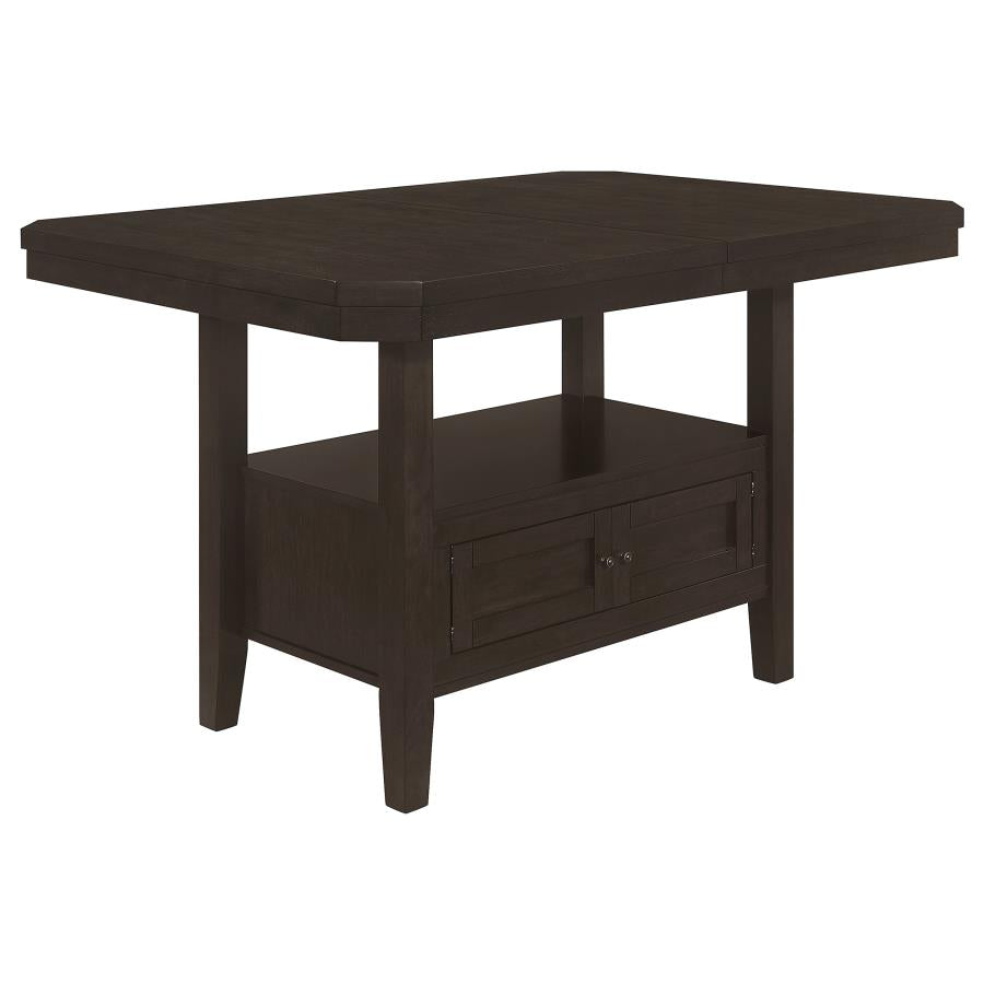 Prentiss Brown Counter Height Dining Table - furniture place usa