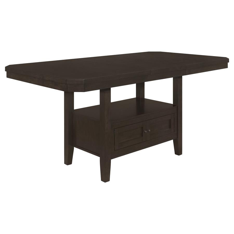 Prentiss Brown Counter Height Dining Table - furniture place usa