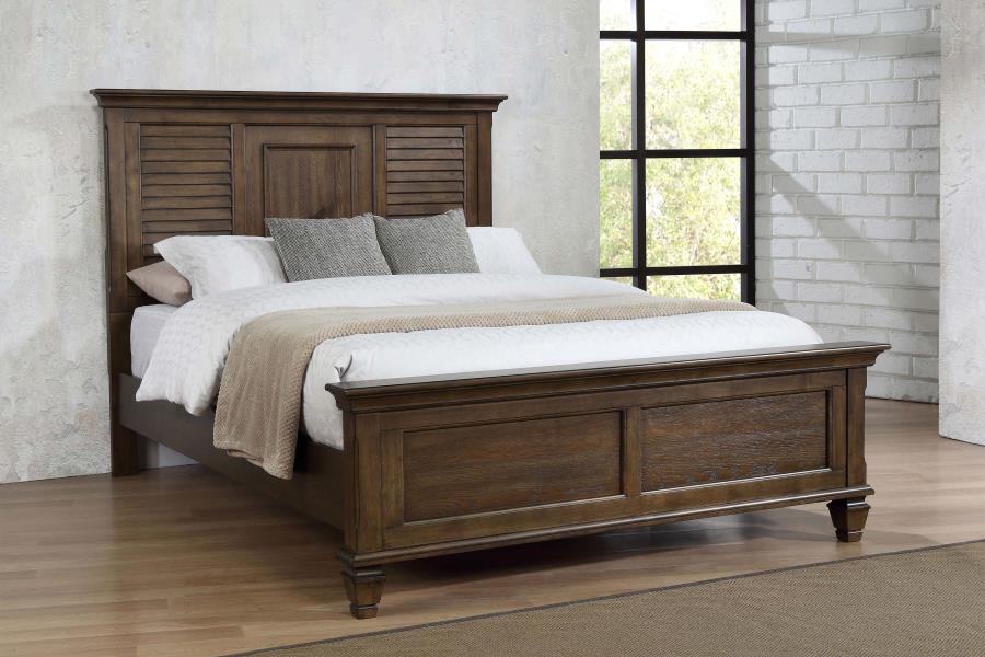 Franco Brown Eastern King Bed - furniture place usa