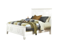 Sandy Beach Ivory Queen Bed 5 Pc Set - furniture place usa