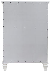 Sandy Beach Ivory Queen Bed 5 Pc Set - furniture place usa