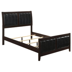 Carlton Brown Queen Bed 4 Pc Set - furniture place usa