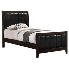 Carlton Brown Twin Bed 5 Pc Set - furniture place usa