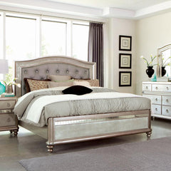 Bling Game Silver Eastern King Bed - furniture place usa