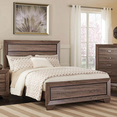 Kauffman Brown Queen Bed - furniture place usa