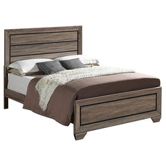 Kauffman Brown Queen Bed - furniture place usa