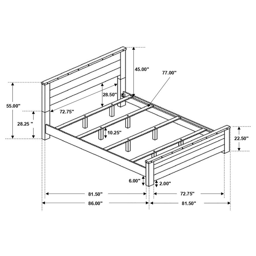 Sembene Brown Eastern King Bed - furniture place usa