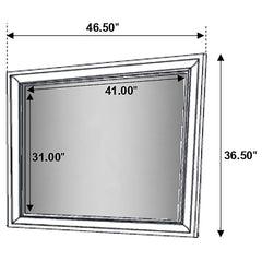 Miranda White California King Bed 4 Pc Set - furniture place usa