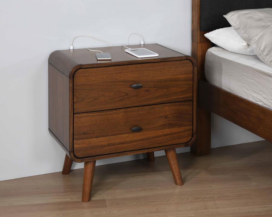 Robyn Brown Nightstand - furniture place usa
