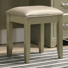 Beaumont Gold Vanity Stool - furniture place usa