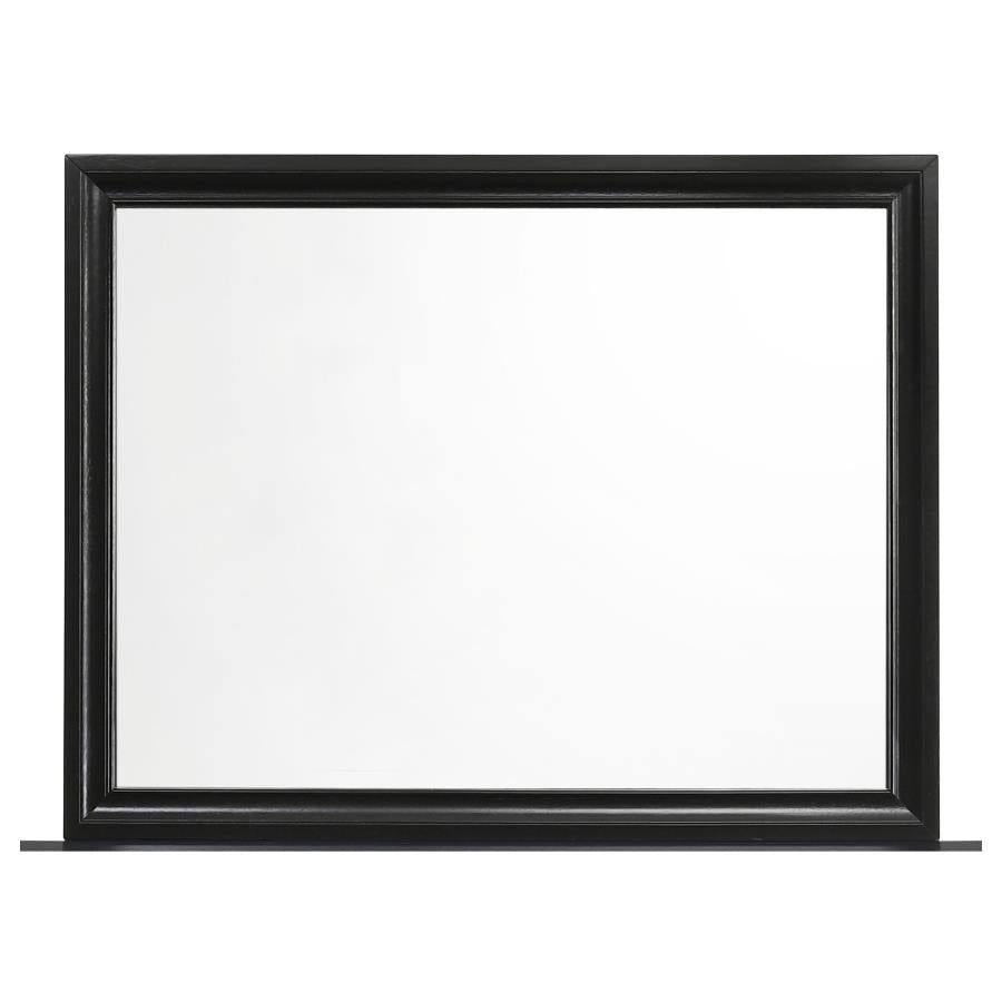 Miranda Black Eastern King Bed 5 Pc Set - furniture place usa