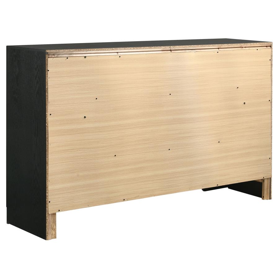 Miranda Black Dresser - furniture place usa