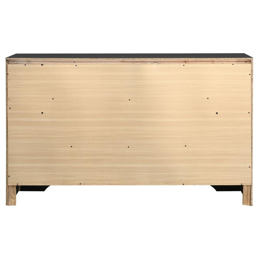 Miranda Black Dresser - furniture place usa