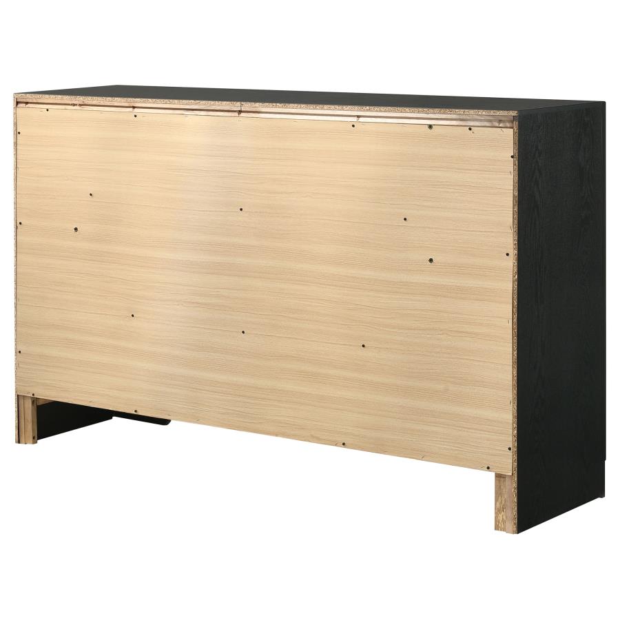 Miranda Black Dresser - furniture place usa