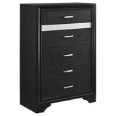 Miranda Black Chest - furniture place usa