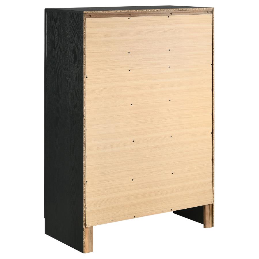 Miranda Black Chest - furniture place usa