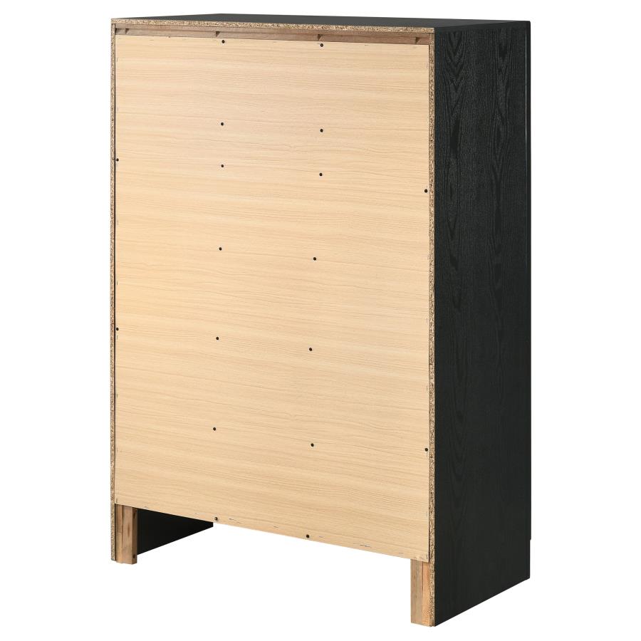 Miranda Black Chest - furniture place usa