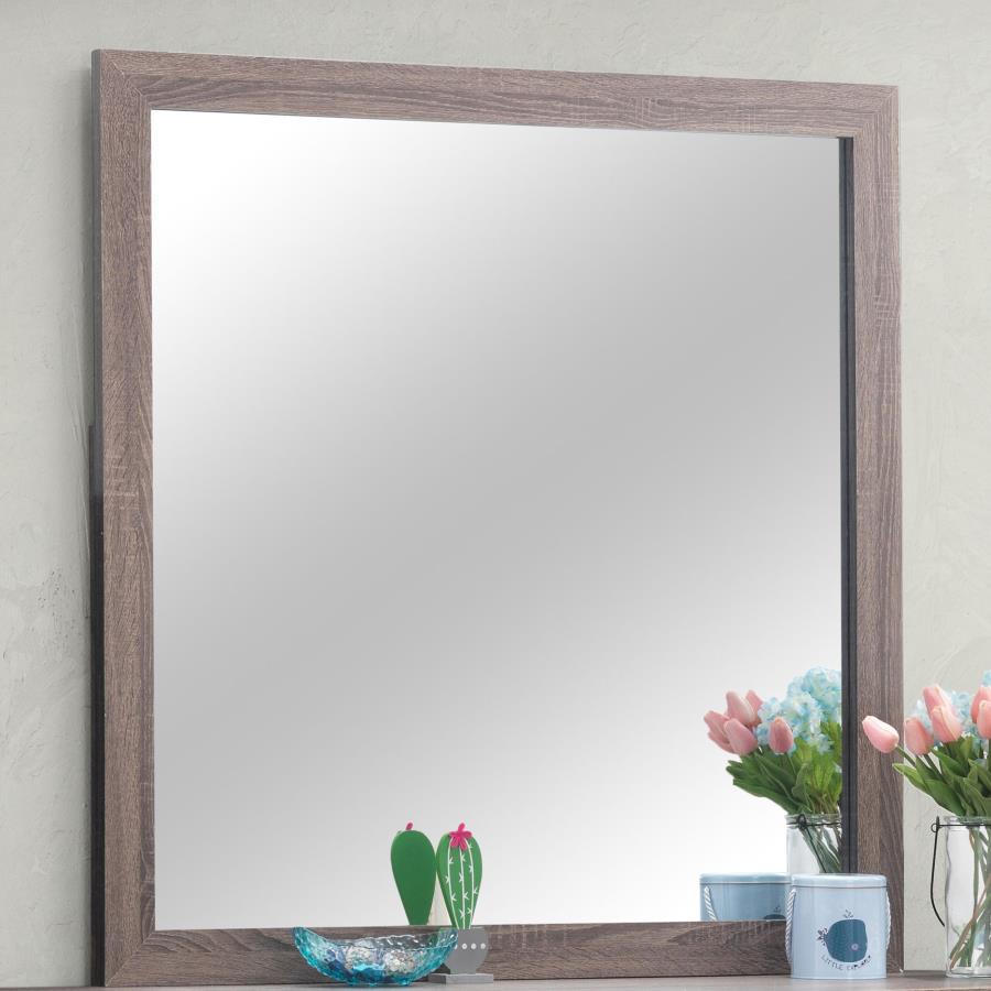 Brantford Brown Dresser Mirror - furniture place usa