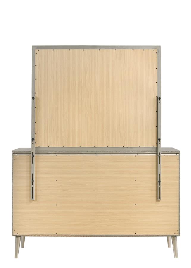 Ramon Silver Dresser Mirror - furniture place usa