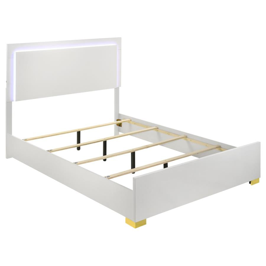 Marceline White Queen Bed - furniture place usa
