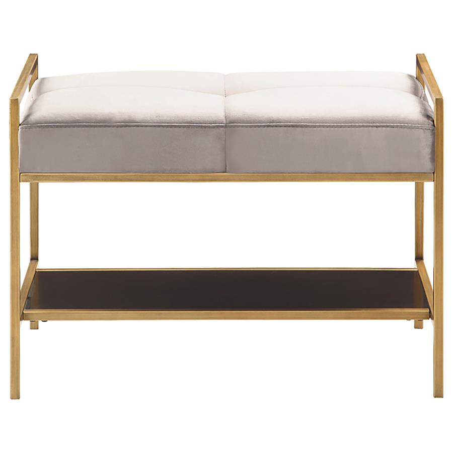 Maria Grey Bench - furniture place usa