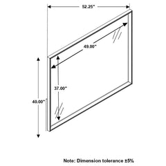 Durango Brown Dresser Mirror - furniture place usa