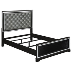 Cappola Black Queen Bed 5 Pc Set - furniture place usa