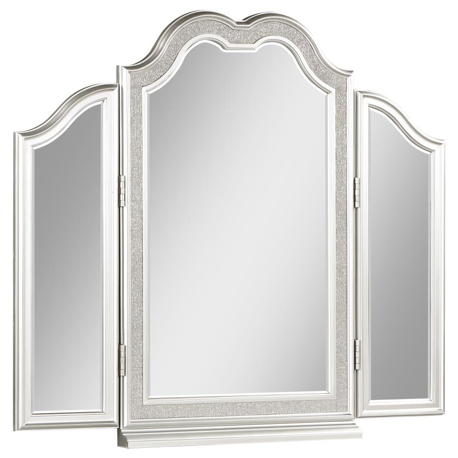 Evangeline Silver Vanity Mirror - furniture place usa
