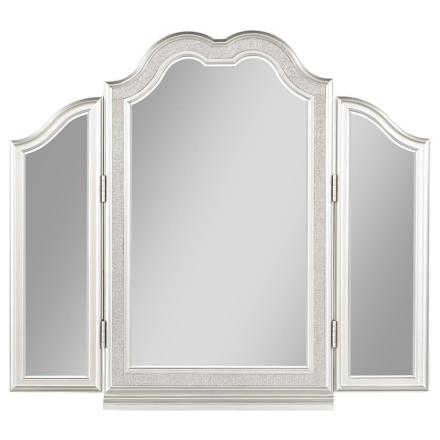 Evangeline Silver Vanity Mirror - furniture place usa