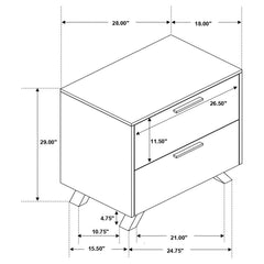 Taylor Brown Queen Bed 4 Pc Set - furniture place usa