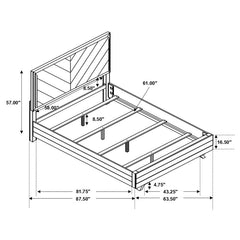 Taylor Grey Queen Bed - furniture place usa