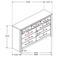 Ridgedale Brown Dresser - furniture place usa