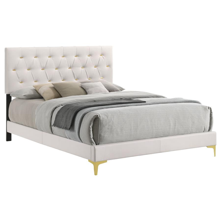Kendall White Queen Bed - furniture place usa