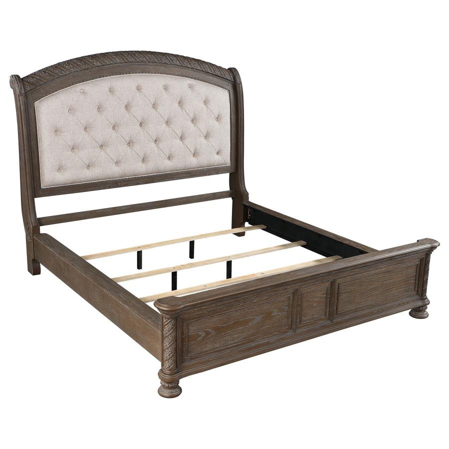 Emmett Brown Eastern King Bed 5 Pc Set - furniture place usa