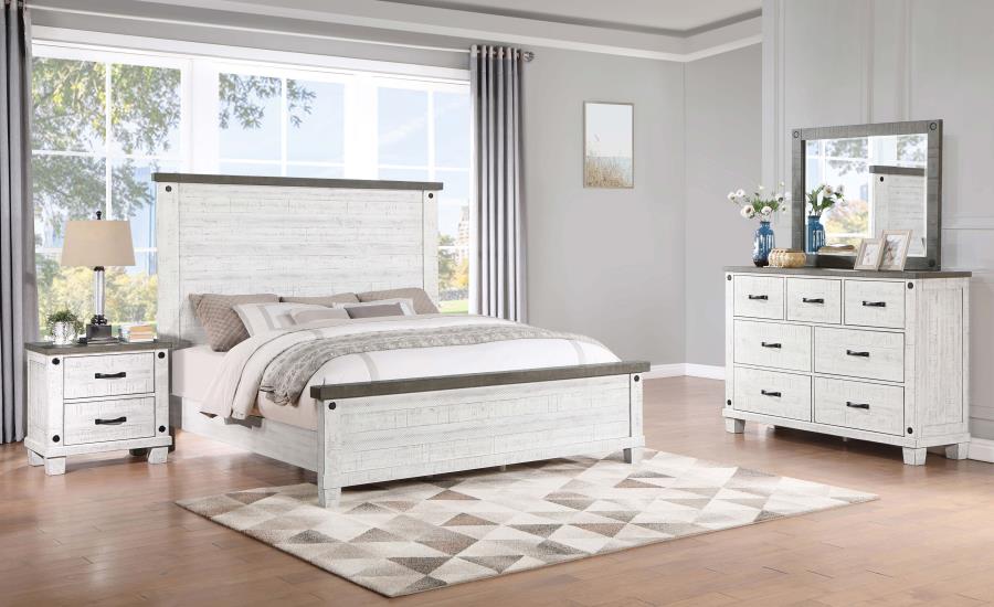 Lilith Grey Queen Bed 4 Pc Set - furniture place usa