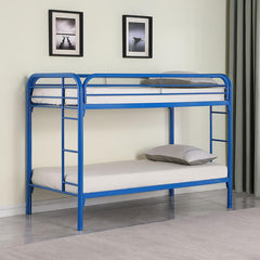 Morgan Blue Twin / Twin Bunk Bed - furniture place usa