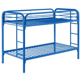 Morgan Blue Twin / Twin Bunk Bed - furniture place usa