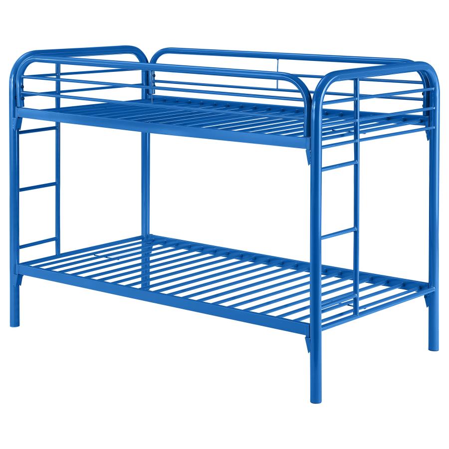 Morgan Blue Twin / Twin Bunk Bed - furniture place usa
