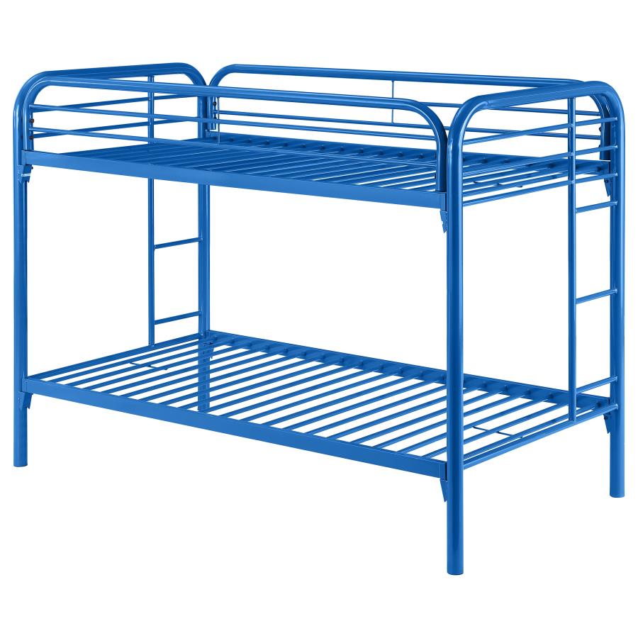 Morgan Blue Twin / Twin Bunk Bed - furniture place usa