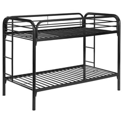 Morgan Black Twin / Twin Bunk Bed - furniture place usa