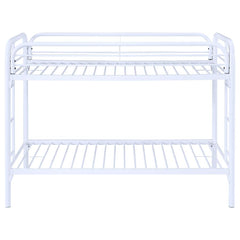 Morgan White Twin / Twin Bunk Bed - furniture place usa